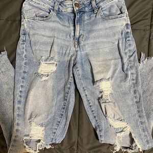 Maurices High Rise Ripped Skinnies